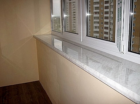 Подоконник ПВХ белый пластиковый 200*3000